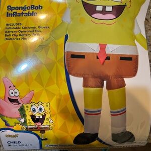SpongeBob SquarePants Inflatable Costume with Yellow and Brown